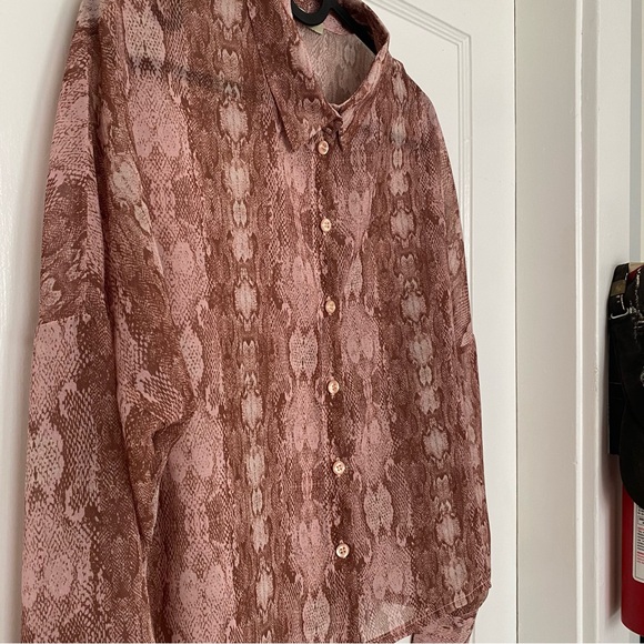 *Made in Italy* No-Nà Cropped Blouse in Blush XS 0 - Picture 2 of 6